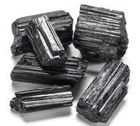 DENMOUS Shivalays - Pierre précieuse naturelle de tourmaline noire - 200-250 g - Tourmaline noire originale - Pierre précieuse brute - B0CKT3YK-DNM