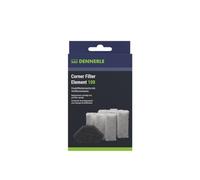 Dennerle 5662 Corner Filter Element 100 Lot de 2 cartouches de rechange pour filtre d'angle XXL avec 1 éponge filtrante