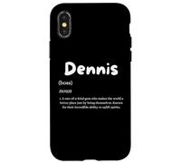 Dennis Definition Personalized Name Denny Costume for Dennis Coque pour iPhone X/XS