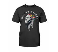 Dennis Rodman Misunderstood Cotton Black Men T-Shirt Black Cotton Tee Gift Men Black XXL