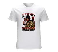 Dennis Rodman Vintage Style Mens T-Shirt Casual Cotton Unisex White Tee Tops S