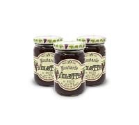 Denoix - Lot de 3 Moutardes Violettes de Brive au Moût de Raisin 3x200g 600g - Recette Artisanale Depuis 1839 - Condiment Doux et Épicé - Distillerie Denoix Corrèze - Cellier du Périgord