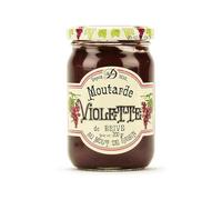 Denoix - Lot de 6 Moutardes Violettes de Brive au Moût de Raisin 6x200g 1200g - Recette Artisanale Depuis 1839 - Condiment Doux et Épicé - Distillerie Denoix Corrèze