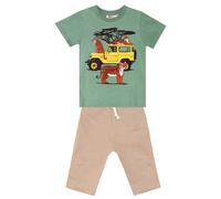 Denokids Set 'Safari' brocart / jaune / jade / noir, Taille 128