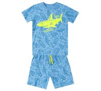 Denokids Set 'Shark Sea' bleu / bleu clair / pomme, Taille 128