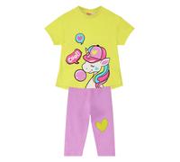 Denokids Survêtement 'Cool Unicorn' aqua / vert clair / éosine / blanc, Taille 98