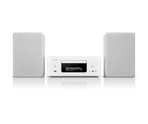Denon CEOL N12DAB Système Audio Tout-en-Un - Blanc | Lecteur CD, Radio DAB/FM, HDMI ARC, HEOS Intégré, Wi-Fi, AirPlay 2, 2 Entrées TV Optiques