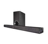 Denon DHT-S316 Barre de son sans fil pour son surround Bluetooth, décodage Dolby Digital et DTS, amplificateur de dialogue, HDMI ARC, montage mural, streaming
