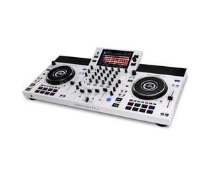 Denon DJ SC LIVE 4 WHITE Controleur DJ autonome avec Stems sur 4 Platines, Wi-Fi, Haut-Parleurs intégrés, compatible Serato DJ et Virtual DJ