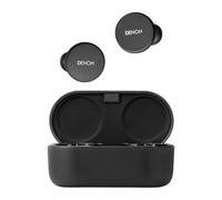 Denon PerL True Écouteurs sans Fil, Suppression du Bruit - Noir | Son Personnalisé avec Technologie Acoustique Adaptative, Résistants à l'Eau, Microphones Intégrés, Commandes Tactiles