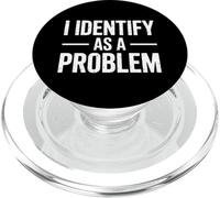 Dénonciation Sarcastique drôle Que j'identifie comme Un problème PopSockets PopGrip pour MagSafe