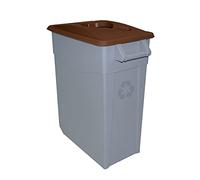 Denox Conteneur Zeus avec Ouverture, 65 L, Marron