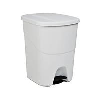Poubelle Denox 40 L Blanc Plastique Blanc