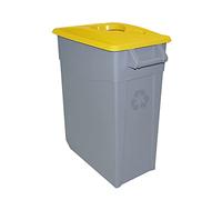 Denox Poubelle recyclage 65 L Jaune