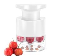 Dénoyauteur À Cerises Et À ABS Cherry Pitter À 7 Trous Type Poussoir Dénoyauteurs Manuel Sans Poignée Pour Cerises Avec Bac De Récupération Pour Enlever Dattes Rouges Prunes Cuisine Pique-nique
