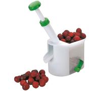 Dénoyauteur à cerises - IBILI - 774100 - Plastique alimentaire - Blanc/vert - 16 cm