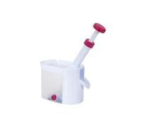Lily cook - KP0056, Dénoyauteur Ergonomique pour Cerises, mirabelles et Olives, avec bac de Collecte et Ventouse pour stabilité, Conçu pour pâtisserie, Blanc, Taille Unique
