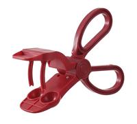 Dénoyauteur à Cerises, Outil à Main pour Cerises et Olives, Accessoire de Cuisine Multifonction pour Pâtisserie, Confiture, Dessert, Dénoyautage Rapide (Style Ciseaux) (Rot)
