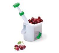 Ibili Dénoyauteur à cerises 774100 - 16 cm - Blanc/vert