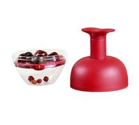 Dénoyauteur de cerises à 4 trous - Dénoyauteur de cerises - Prunes et | Outil de démontage de fosse d'olive pour la maison, la cuisine, la pâtisserie, le camping, le pique-nique, l'extérieur
