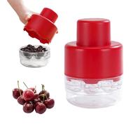 Dénoyauteur de cerises à 7 trous, outil de dénoyautage de cerises 7 en 1, outil de dénoyautage de cerises rapide et portable (rouge)