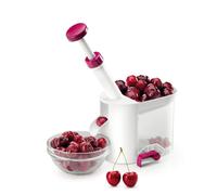 Dénoyauteur de cerises avec pied à ventouse, plastique, hauteur : 225 mm, longueur : 200 mm