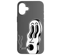 Dénoyauteur de crêpes pour Visage Trippy Blackwork Minimal Coque pour iPhone 16 Plus