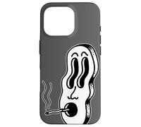Dénoyauteur de crêpes pour Visage Trippy Blackwork Minimal Coque pour iPhone 16 Pro