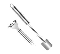 Dénoyauteur de maïs | Aide au dénoyautage du piston, 2 pièces en acier inoxydable pour cuisine, maison, restaurant, barbecue, préparation des repas
