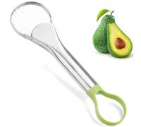 Dénoyauteur et trancheuse à avocat, outil de cuisine efficace 2 en 1 - Préparation de l'avocat sans tracas, tranchage précis, sûr et facile à utiliser, passe au lave-vaisselle, idéal pour guacamole