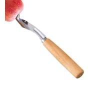 Dénoyauteur manuel en acier inoxydable | Coupe-cœur avec manche en bois antidérapant pour cuisine, coupe de fruits, préparation des aliments, salades, fêtes, plateaux