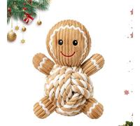 d'enrichissement pour chien - de Noël douce en corde | Fabriqué avec des éléments de corde durables et des matériaux doux qui massent doucement les dents tout en favorisant le