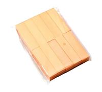 Dense Unguis Polishing Block 4 Face Hominy Tall Flexible White For Homestudio Use Ergonomic Unguis Art Polishing Tool
