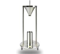 Densimètre à Empilage Naturel, Testeur De Densité en Vrac De Poudre en Acier Inoxydable, avec Diamètre D’Ouverture De L’Entonnoir 12,7 Mm, Volumètre pour Poudre Métallique Non Métallique
