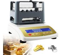 Densimètre pour Métaux Précieux, Testeur d'or électronique avec Précision De Pesée : 0,01 g/0,005 g/0,001 g, pour l'argent, l'or K, Le Palladium Et Le Platine(NoPrinter,MDJ300K)
