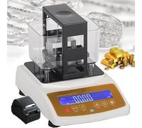 Densimètre pour Métaux Précieux, Testeur d'or électronique avec Précision De Pesée : 0,01 g/0,005 g/0,001 g, pour l'argent, l'or K, Le Palladium Et Le Platine(W/Printer,XF3203K)