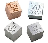 densité des Cubes, Ensemble de Cubes d'éléments métalliques - Ensemble de Cubes de densité for Une Collection du Tableau périodique des éléments(Set of 4)