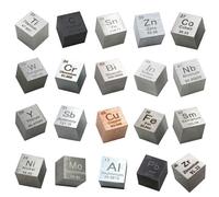 densité des Cubes, Ensemble de Cubes d'éléments métalliques - Ensemble de Cubes de densité for Une Collection du Tableau périodique des éléments(Set of 20)