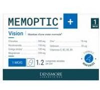 MEMOPTIC+ | Vision, Mémoire, Concentration- Formule plus complète et mieux dosée : Citicoline, Ginkgo Biloba, Nicotinamide, Magnésium, Zinc - Soutien la production de NAD+ - 30 comprimés sécables