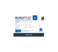 MEMOPTIC+ | Vision, Mémoire, Concentration- Formule plus complète et mieux dosée : Citicoline, Ginkgo Biloba, Nicotinamide, Magnésium, Zinc - Soutien la production de NAD+ - 30 comprimés sécables