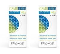 Densmore - Osmodrop Free - Solution Ophtalmique avec Action Osmotique - Mannitol et Acide Hyaluronique - Stérile et Sans Conservateur - Jusqu'à 3 utilisations jour - Flacon 10 ml - Fabriqué en Europe