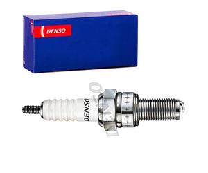 DENSO Bougie d'allumage U24EPR9 1-électrode de masse Électrode centrale en nickel Ouverture de la clé: 16 mm Longueur du filetage: 19mm Compatible avec YAMAHA MOTORCYCLES FJR, MOTO GUZZI MC V 7