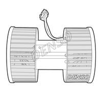 DENSO Chauffage Souffleur Ventilateur Pour BMW 3 Série Compact E46 X3 E83