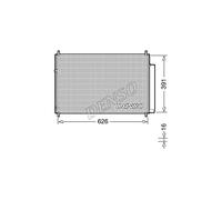 Denso Condenseur de climatisation DCN50041 - Compatible avec Toyota Auris, Avensis, Corolla, Verso