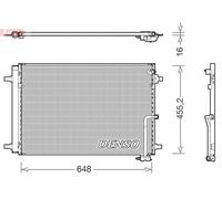 Condenseur de climatisation R 134a DCN02042 DENSO pour AUDI A8 D4