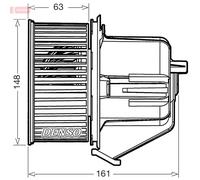 DENSO DEA07027 Pulseur d'air habitacle pour CITROËN