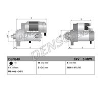 DENSO Démarreur 5.5kW DSN940