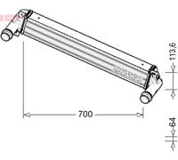 DENSO DIT06010 Intercooler, échangeur pour JEEP