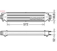 DENSO DIT09103 Intercooler, échangeur pour FIAT