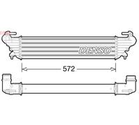 DENSO DIT09114 Intercooler, échangeur pour FIAT
